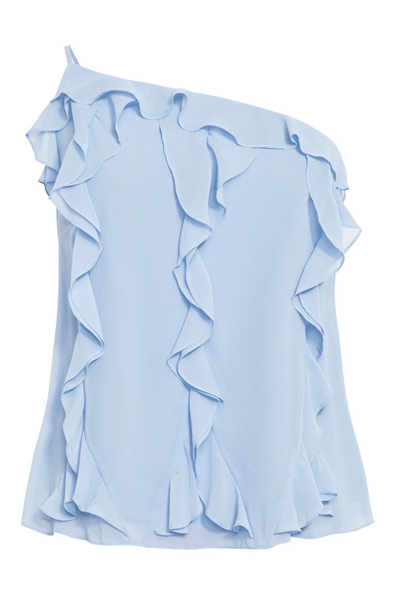 Rita Ruffle One Shoulder Top, Alternate, color, BABY BLUE