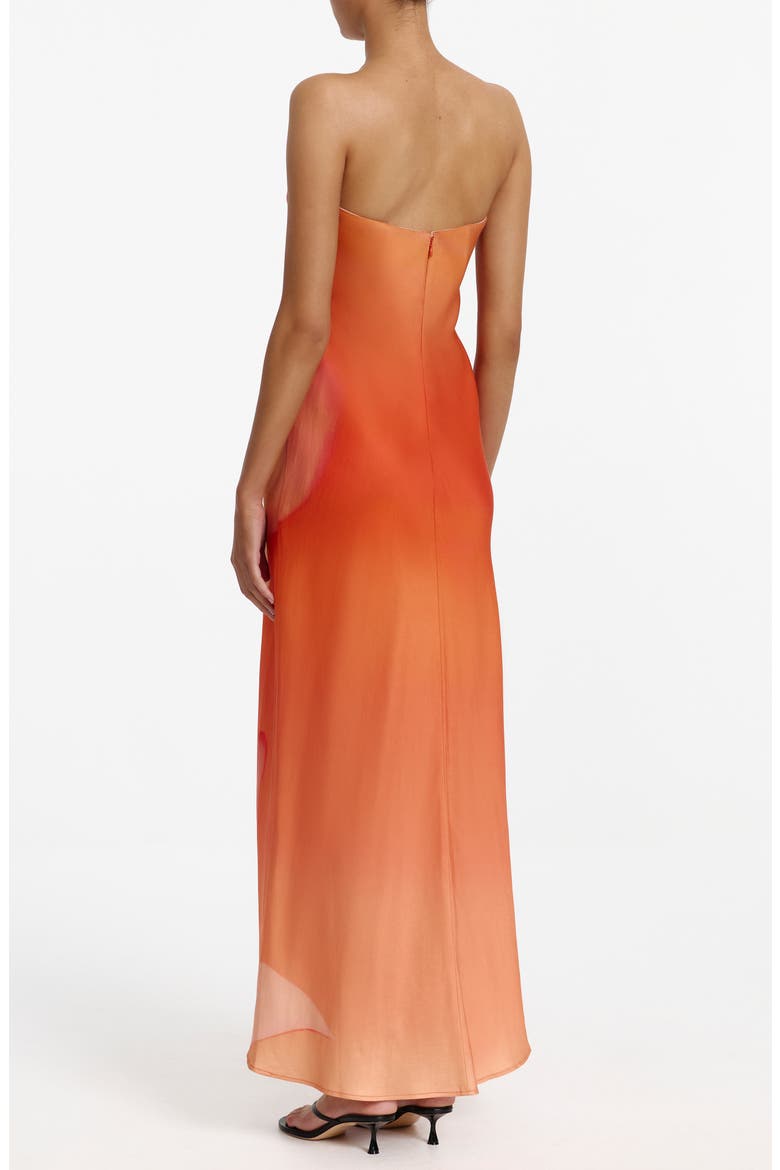 Mora Floral Print Strapless Dress, Alternate, color, MIMOSA FLORAL