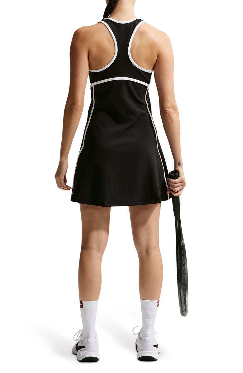 Nike Dri-FIT Racerback Minidress, Alternate, color, Black/White