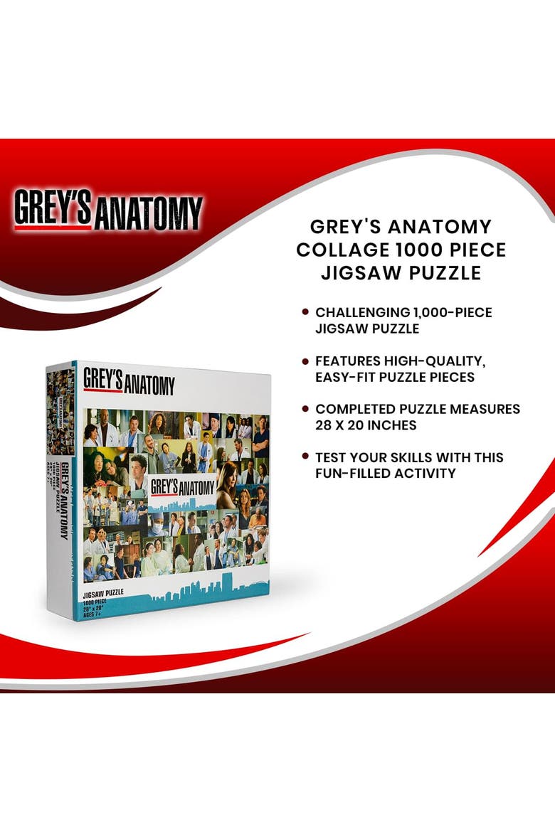 Grey's Anatomy Collage 1000 Piece Jigsaw Puzzle, Alternate, color, Multi-Colored