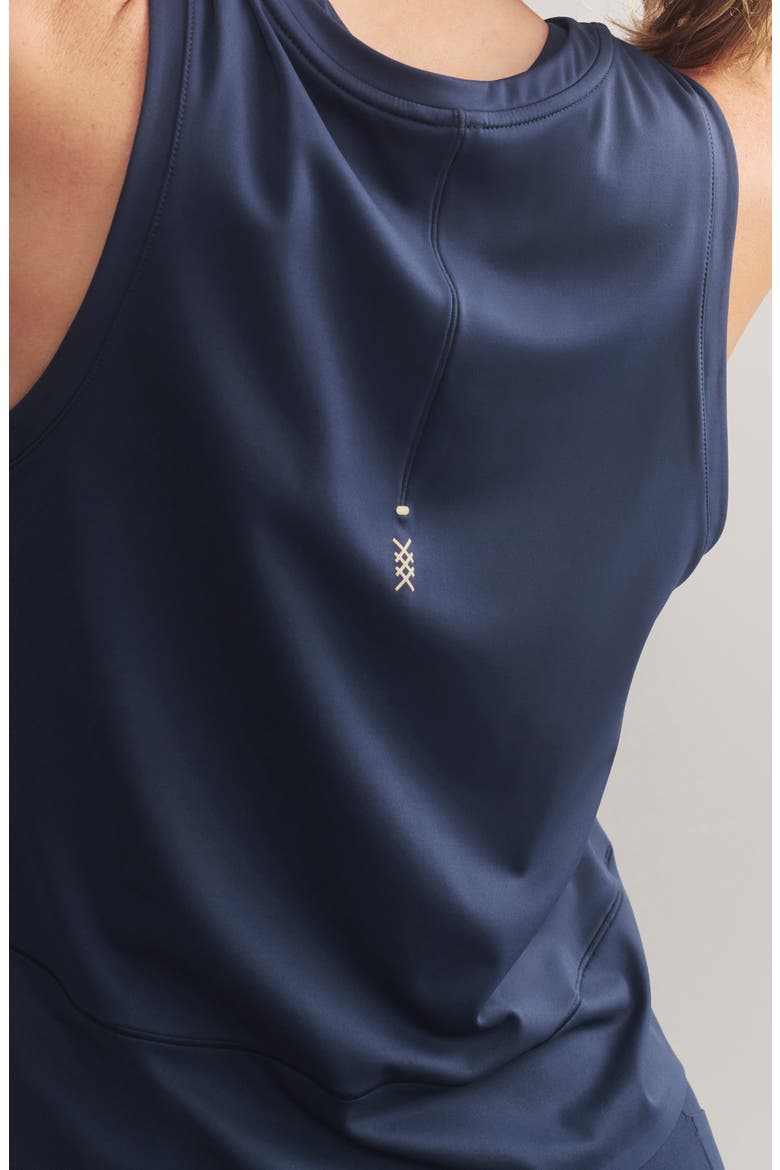Serene Crop Performance Tank, Alternate, color, NAVY BLUE