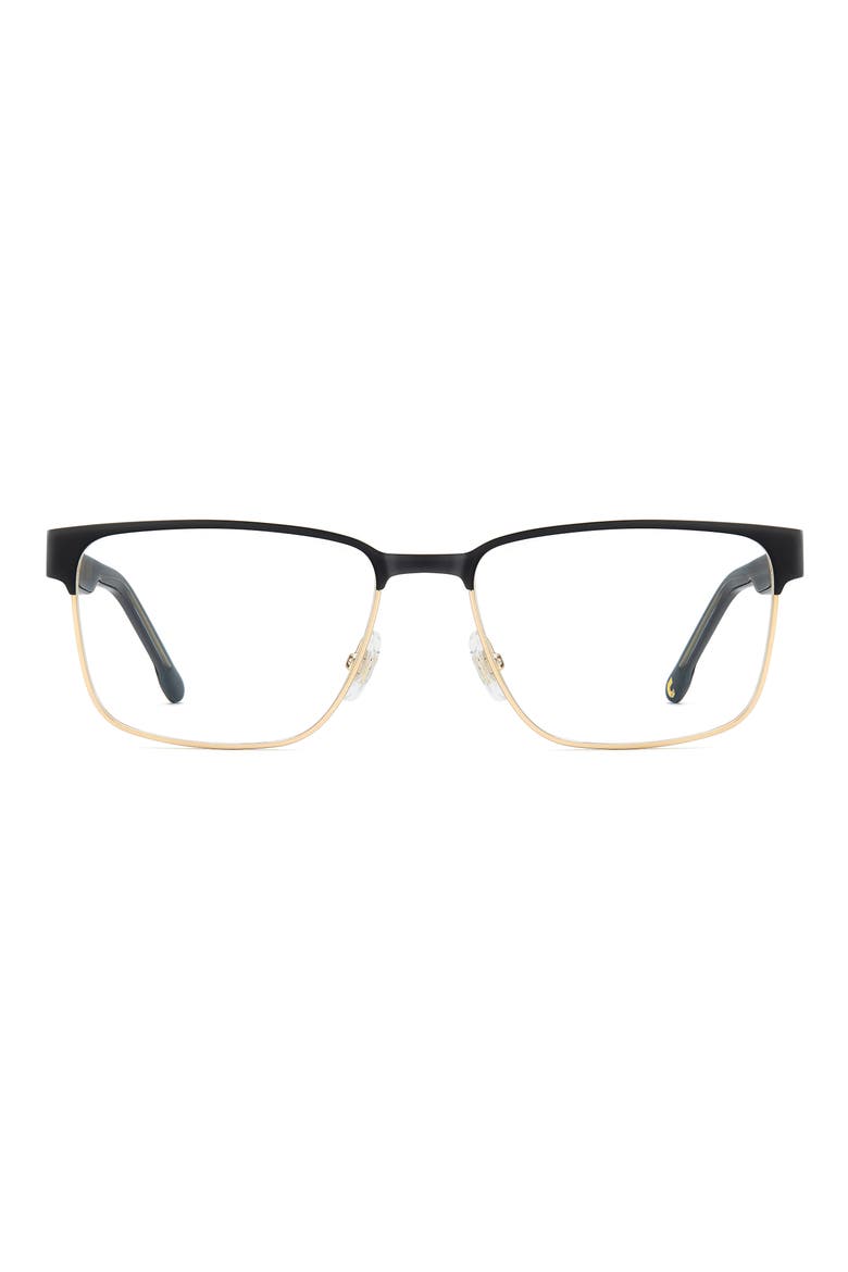 56mm Rectangular Optical Glasses, Main, color, BLACK GOLD