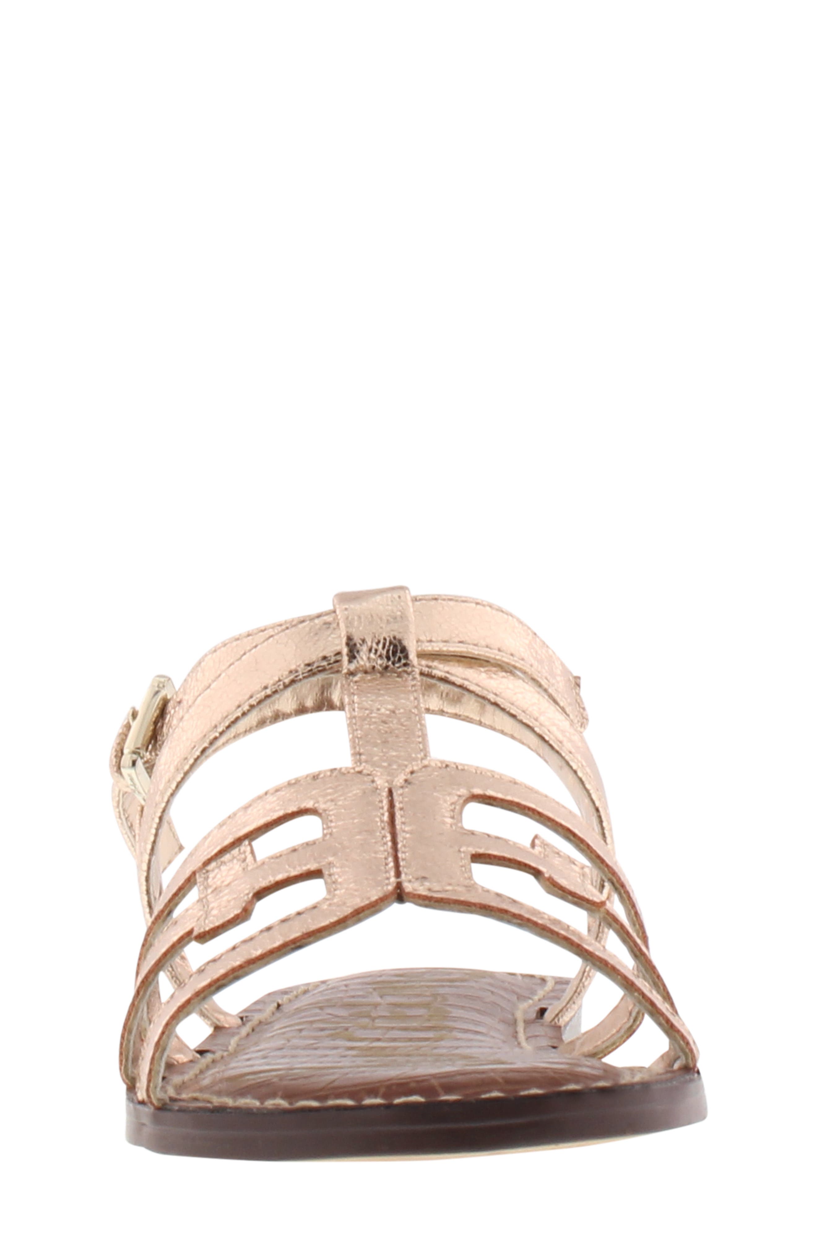 Gigi Cara Glitter Sandal, Alternate, color, ROSE GOLD