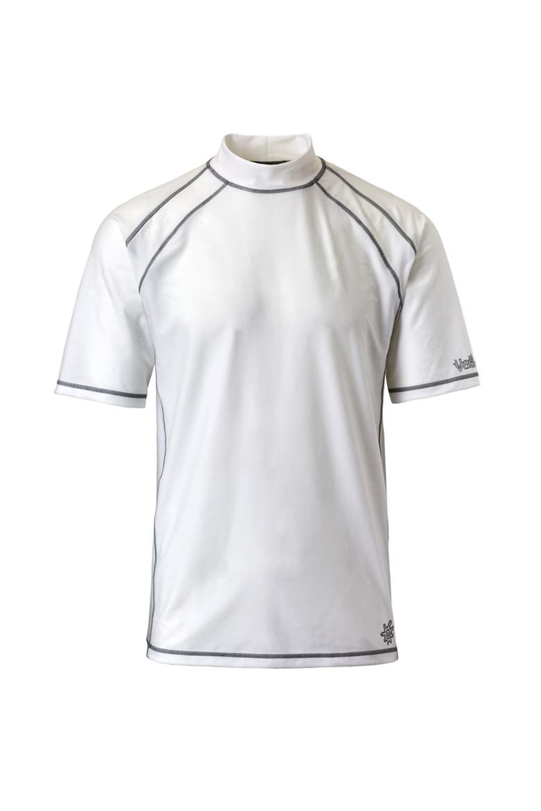 Short Sleeve Active Sun & Swim Shirt, Main, color, White