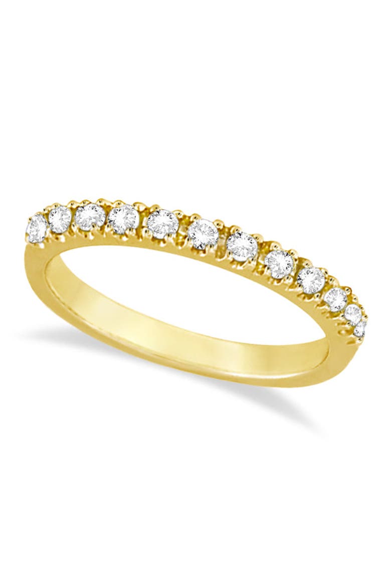 14K Gold Gem-Set Stackable Anniversary Band, Main, color, 0.25ct, Diamond,Yellow Gold