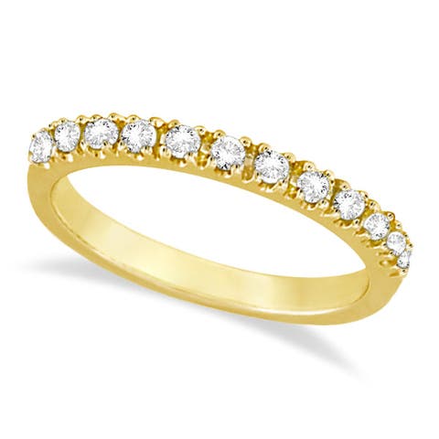 14K Gold Gem-Set Stackable Anniversary Band