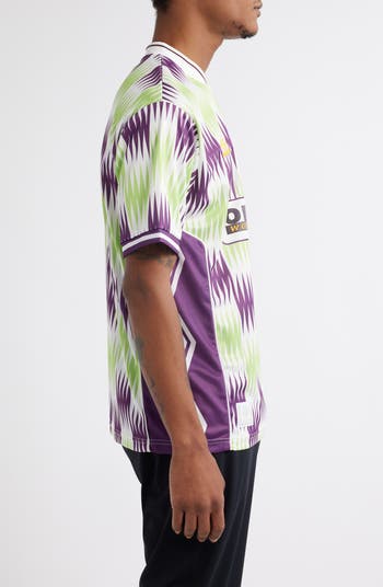 Tシャツ・カットソー UMBRO UMB X BUTTER GOODS Short Sleeve Optical Jersey T-Shirt Butter Goods x Umbro Optical Short Sleeve Soccer Jersey