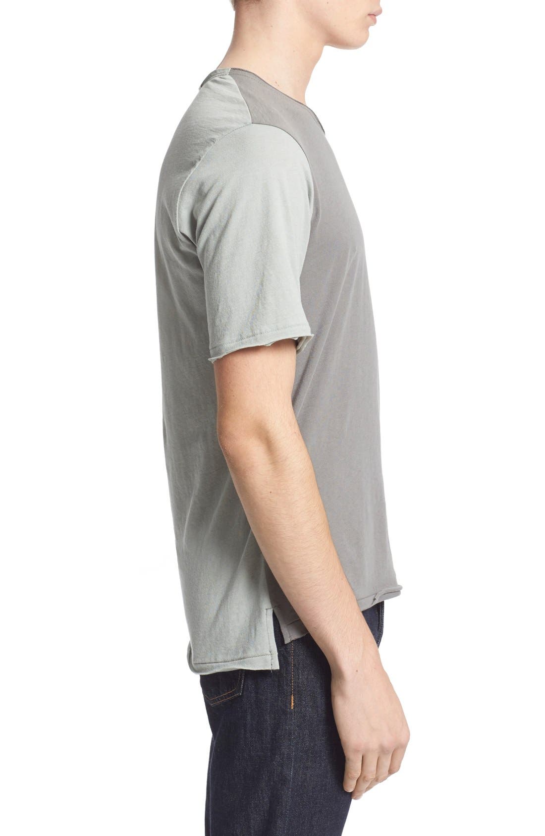 rag & bone 'Merrick' Colorblock Raw Edge T-Shirt (Men) | Nordstrom