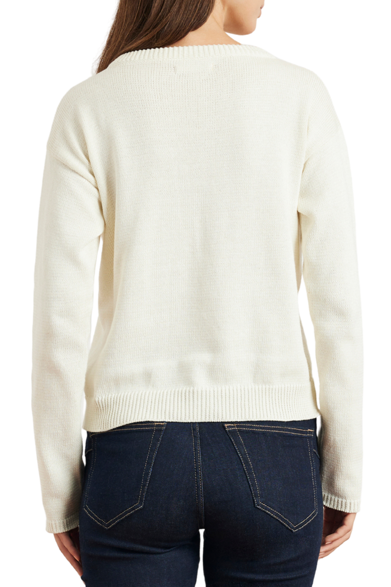 Ruthie Cotton Cardigan, Alternate, color, Oat Milk