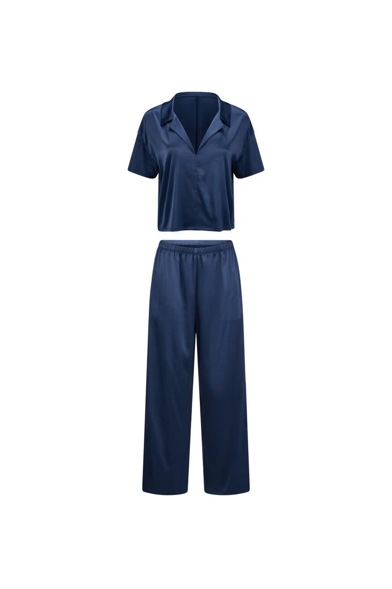 Verity Pajama Set, Alternate, color, Dark blue