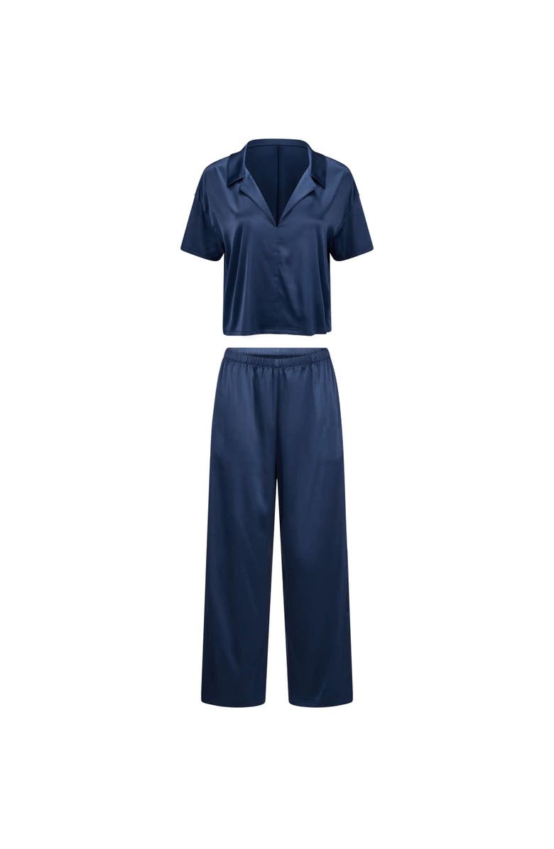 Adore Me Verity Pajama Set, Alternate, color, Dark Blue