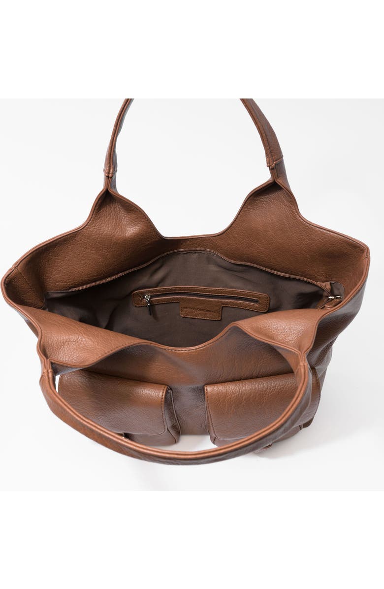 Urban Originals The Royale Vegan Leather Tote, Alternate, color, Chocolate