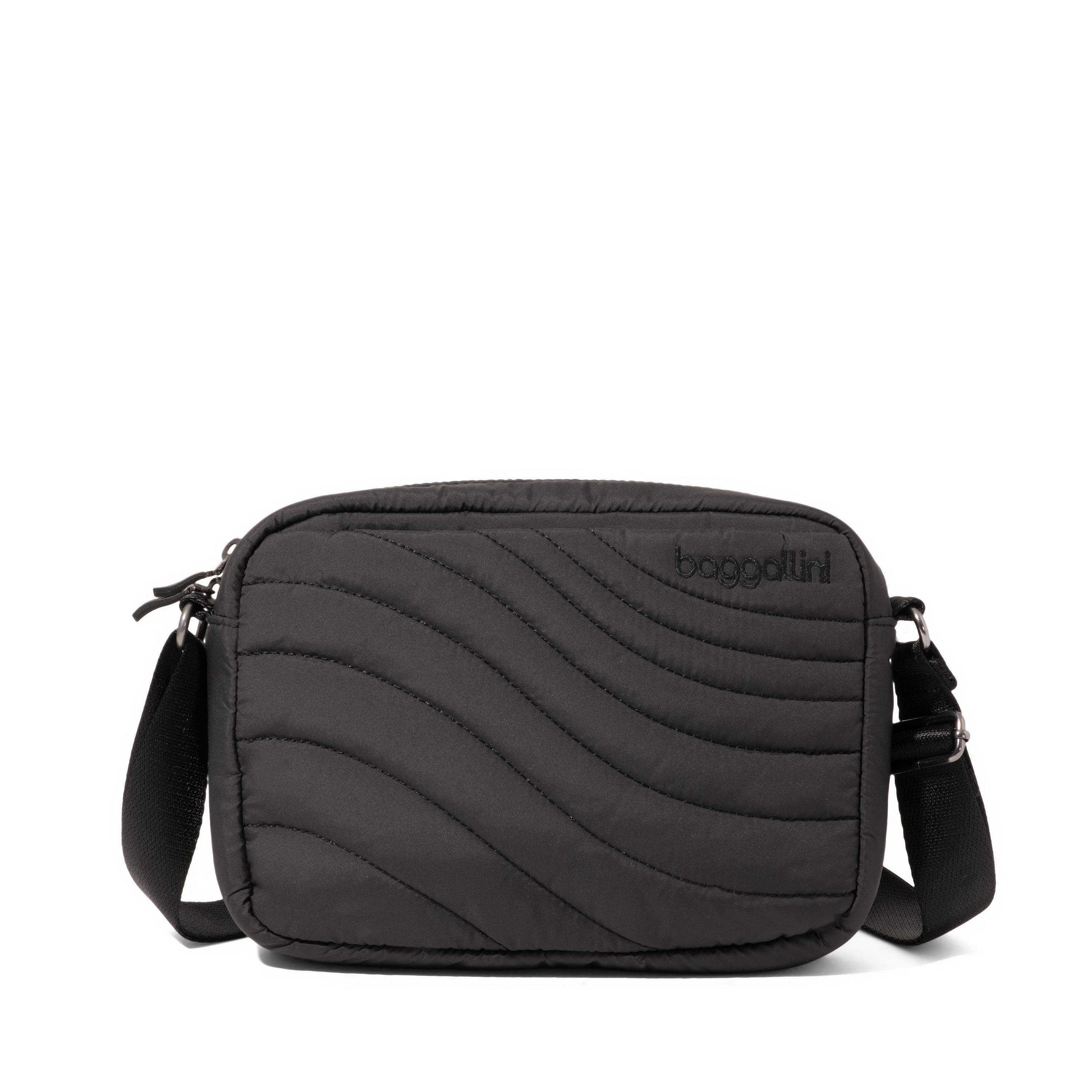 BAGGALLINI Set Wave Crossbody Bag, Main, color, Black Wave Puff