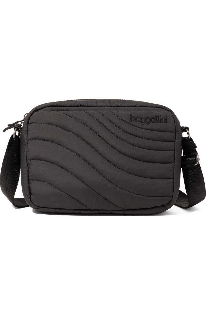 BAGGALLINI Set Wave Crossbody Bag, Main, color, Black Wave Puff
