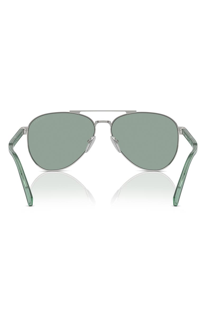 Prada 61mm Pilot Sunglasses, Alternate, color,