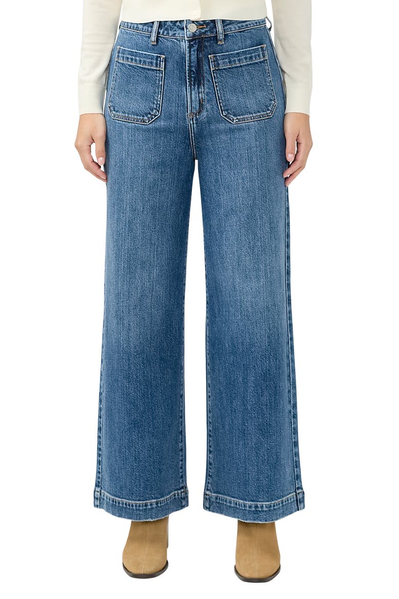 Ankle Wide Leg Jeans, Main, color, INDIGO