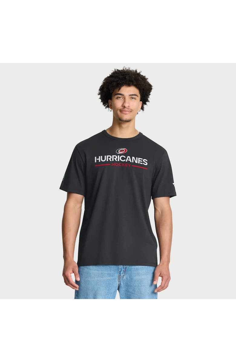 FANATICS Men's Fanatics Black Carolina Hurricanes Authentic Pro Primary T-Shirt, Alternate, color, Black