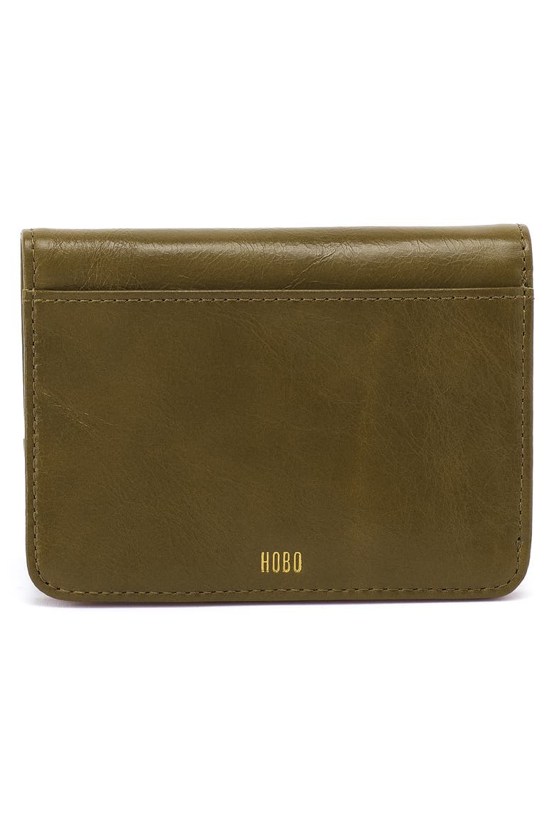 Jill Leather Bifold Wallet, Alternate, color, OLIVE VEIL