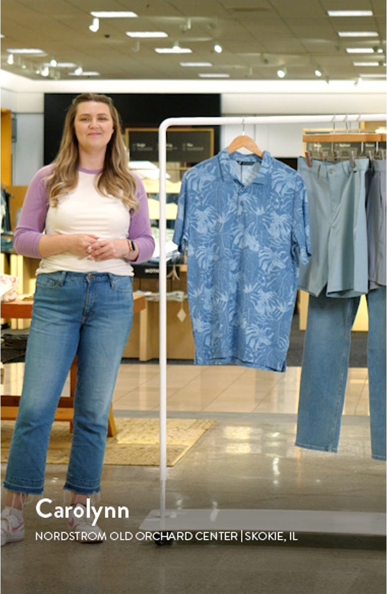 Secret Laguna Leaf Print Polo, sales video thumbnail