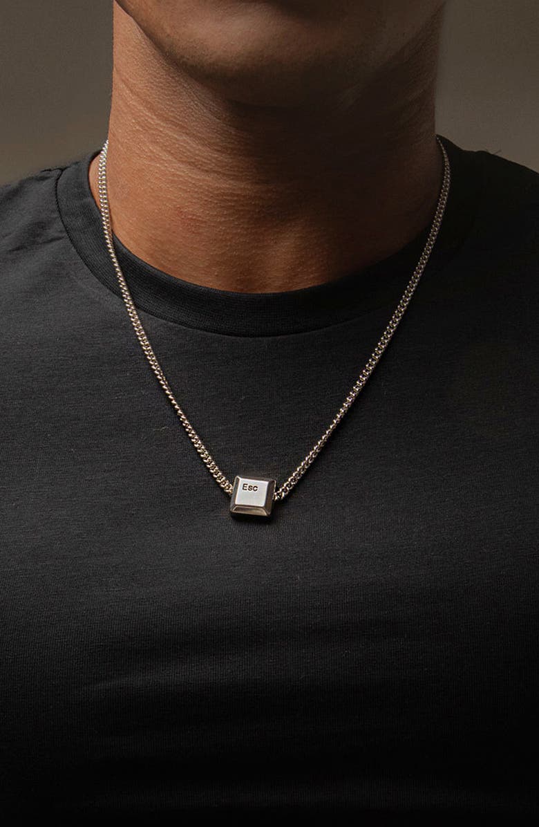 YOJ Esc Necklace In Silver, Alternate, color, Silver