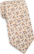 David Donahue Floral Silk Tie