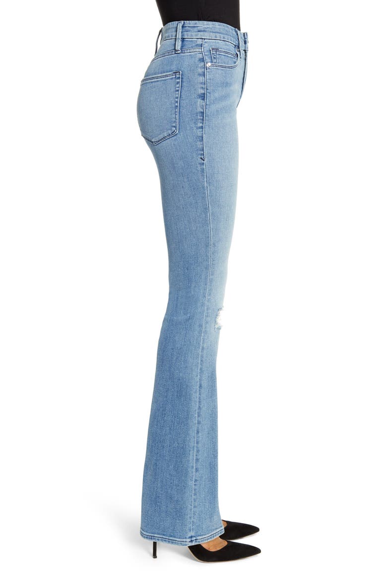 Good Flare Ripped Jeans, Alternate, color, BLUE501