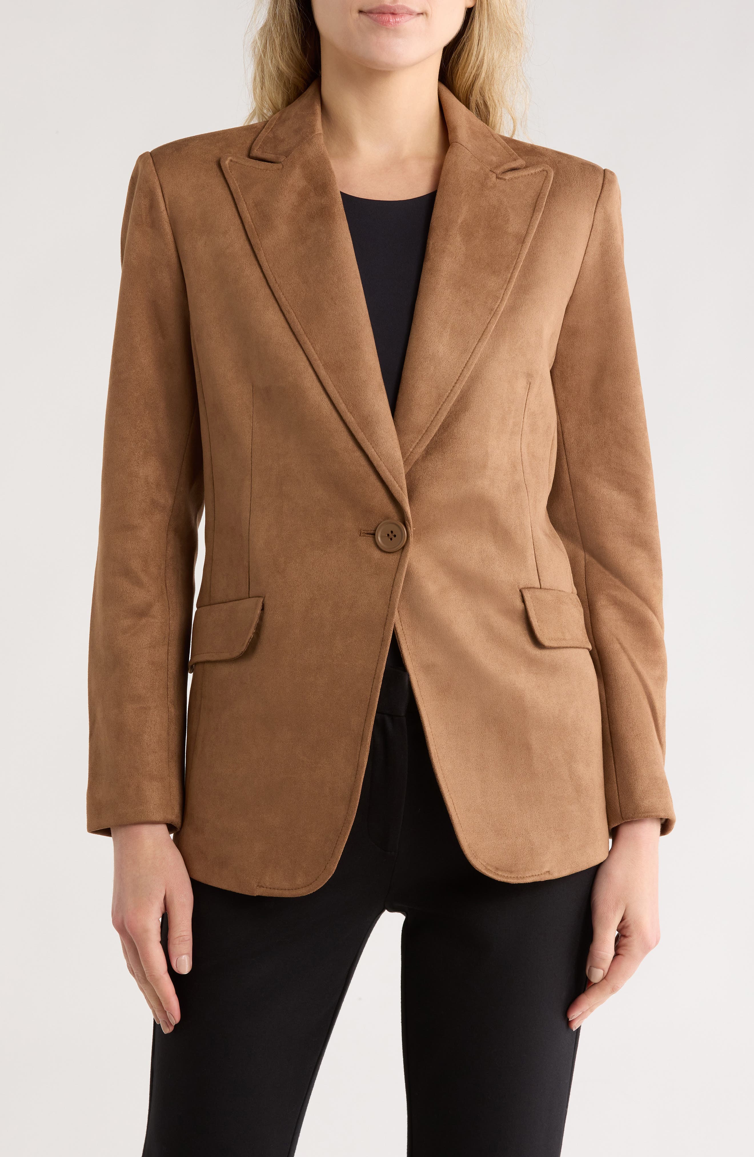 MAX STUDIO Faux Suede Blazer