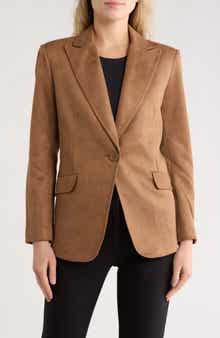 MAX STUDIO Faux Suede Blazer