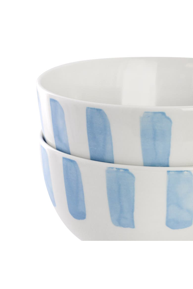 2 Piece Fine Ceramic Cereal Bowl Set, Alternate, color, Blue