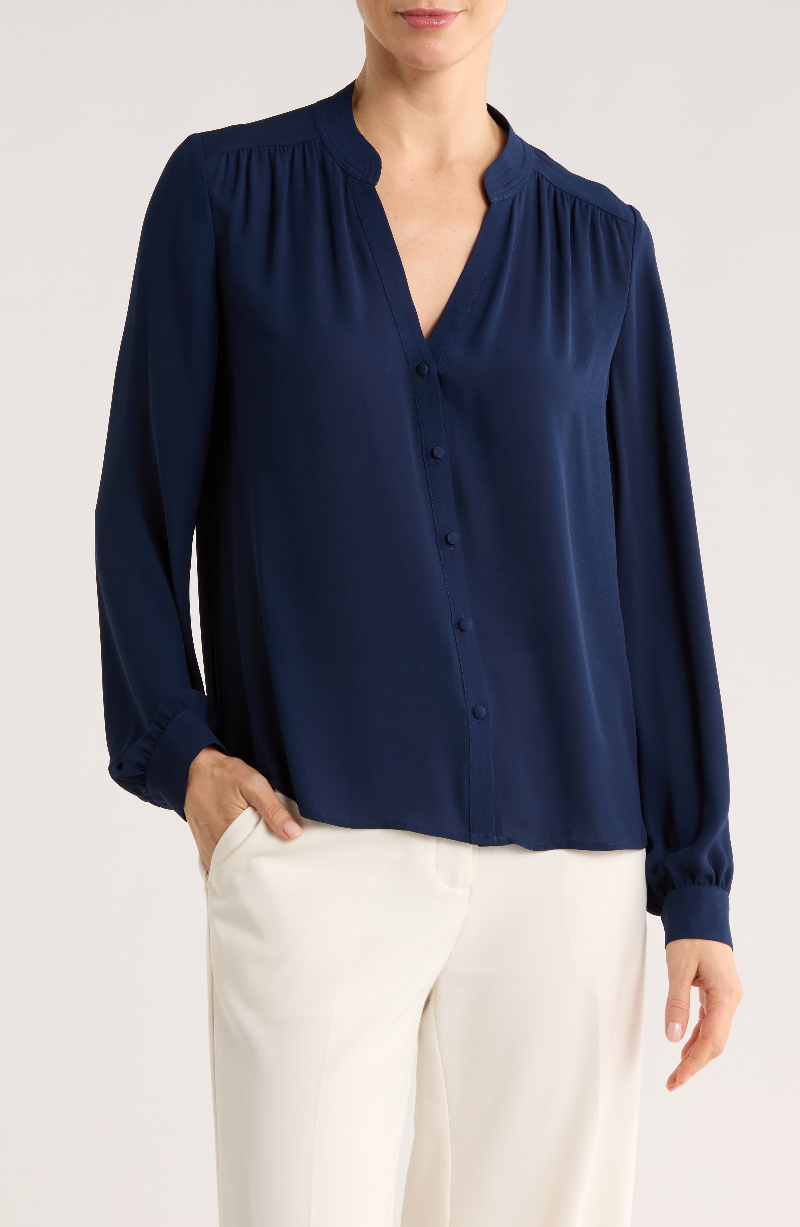 Gemma + Jane Long Sleeve Button-Up Shirt