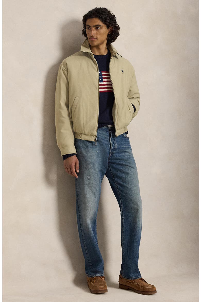 Zip Front Down & Feather Jacket, Alternate, color, KHAKI UNIFORM