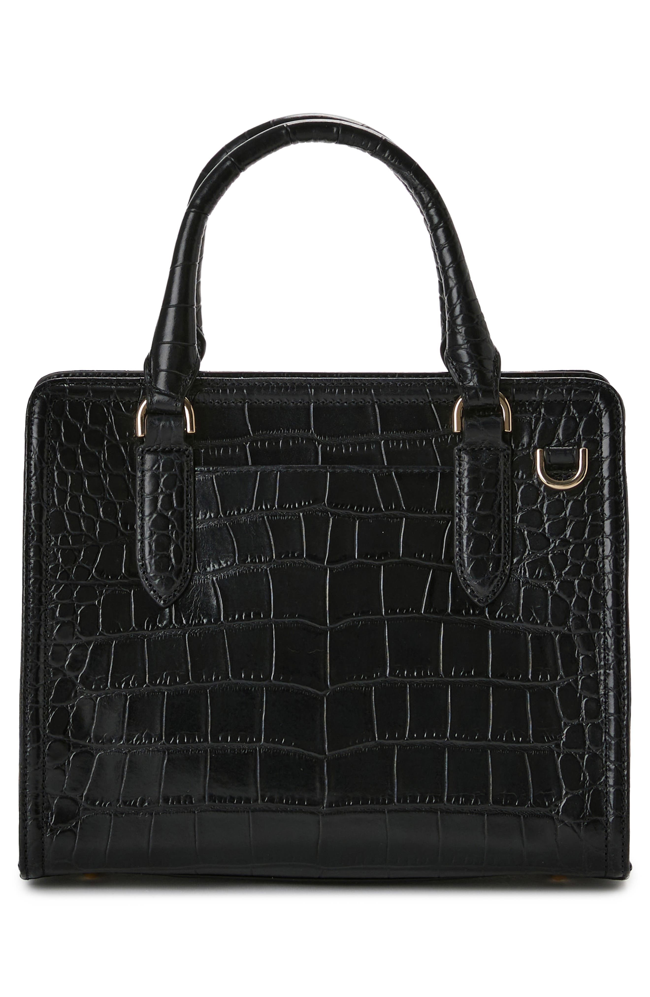 Brahmin Cami Embossed Leather Satchel, Alternate, color, 