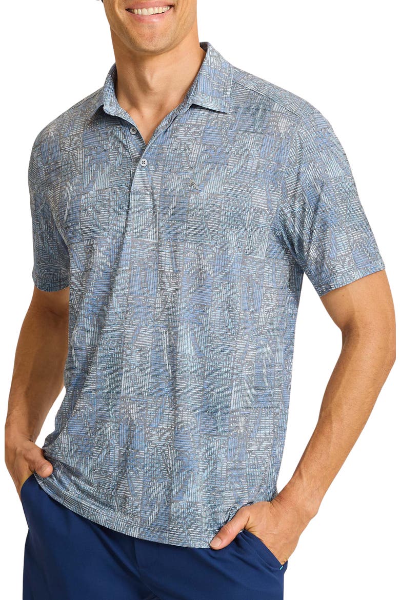 Palm Desert Island Grove Polo Shirt, Main, color, BLUE HAWAIAN