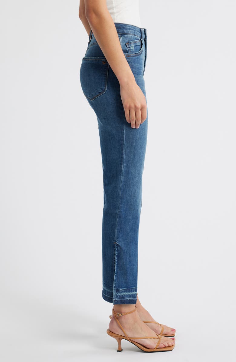 Wit & Wisdom Bennett High Waist Ankle Flare Jeans, Alternate, color, Blue Artisanal
