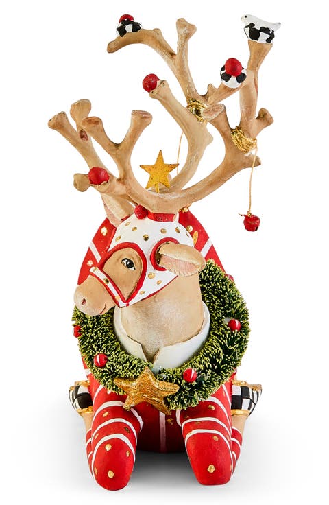 Patience Brewster Dash Away Sitting Reindeer Christmas Ornament