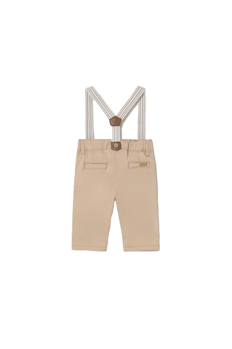 Pants With Suspenders, Alternate, color, Beige