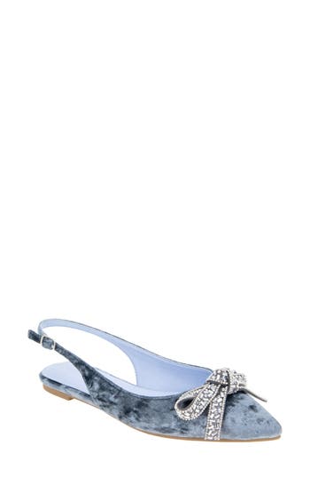 Bcbgeneration Katly Slingback Pointed Toe Flat In Blue