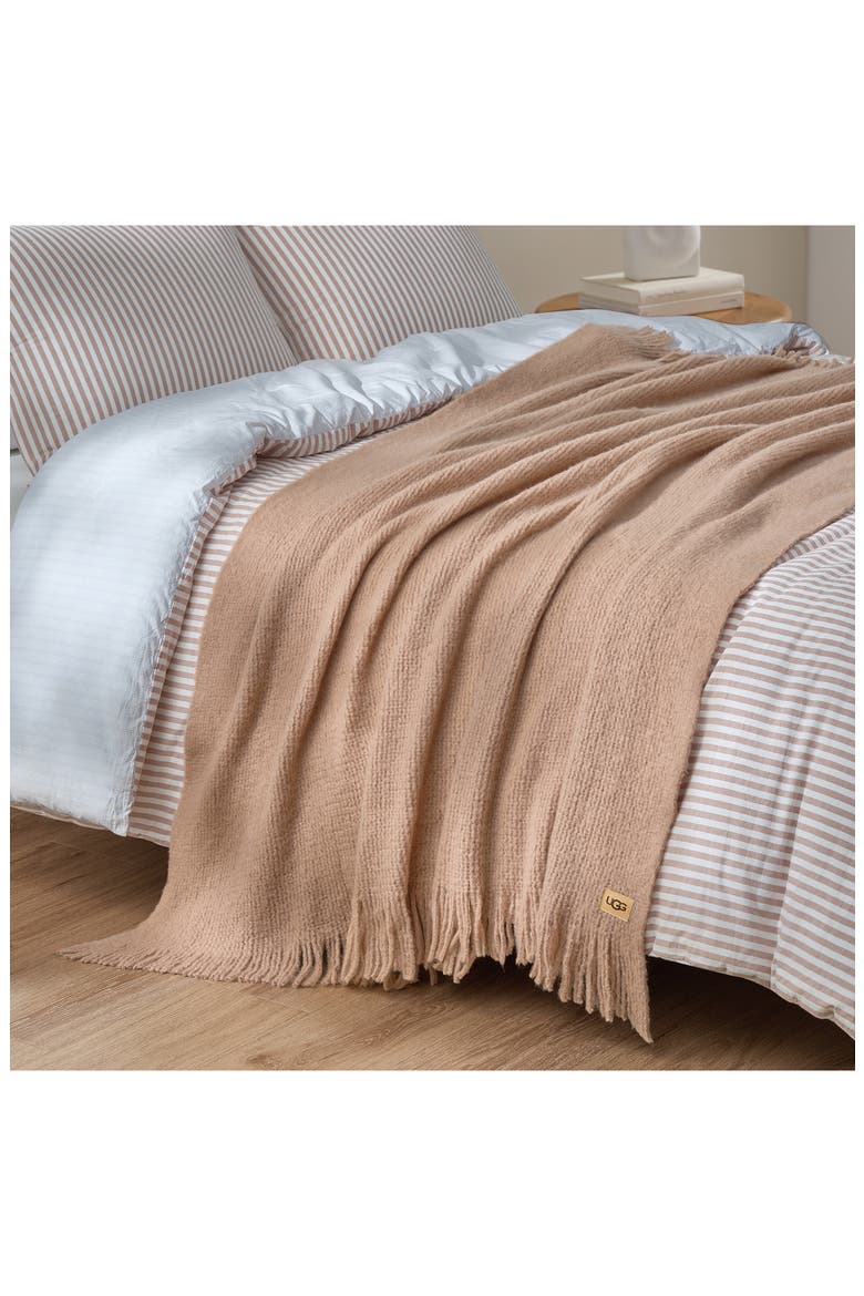 Margot Throw Blanket, Alternate, color, SANDALWOOD