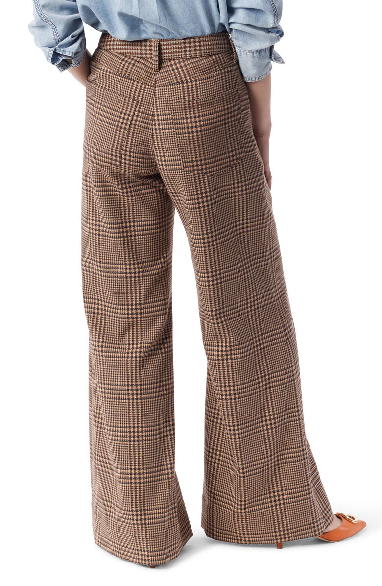 DO by Dee Ocleppo Tabitha Plaid Wide Leg Pants, Alternate, color, Downtown Brown