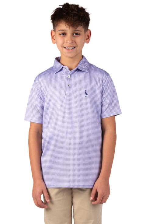 Kids' Floral Compass Performance Polo (Big Kid)