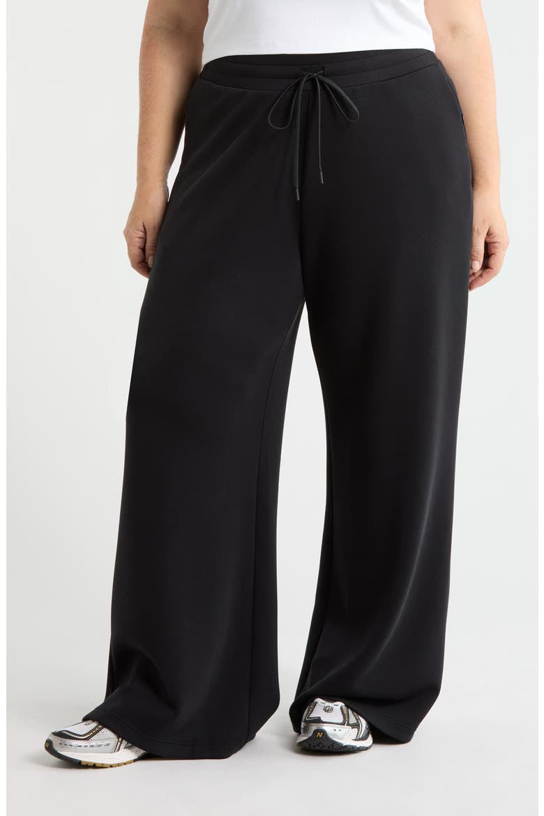 Soft Luxe Wide Leg Pants, Main, color, BLACK