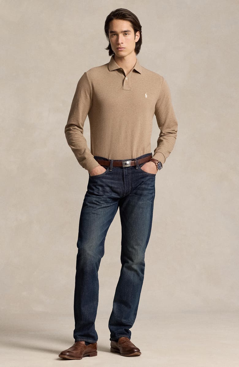 Polo Ralph Lauren Cotton Piqué Long Sleeve Polo, Alternate, color, 