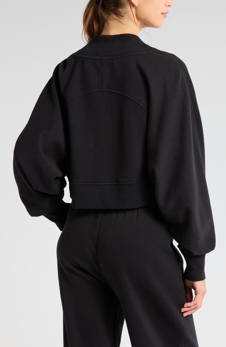 Zella Cloud Fleece Cardigan Shrug, Alternate, color,