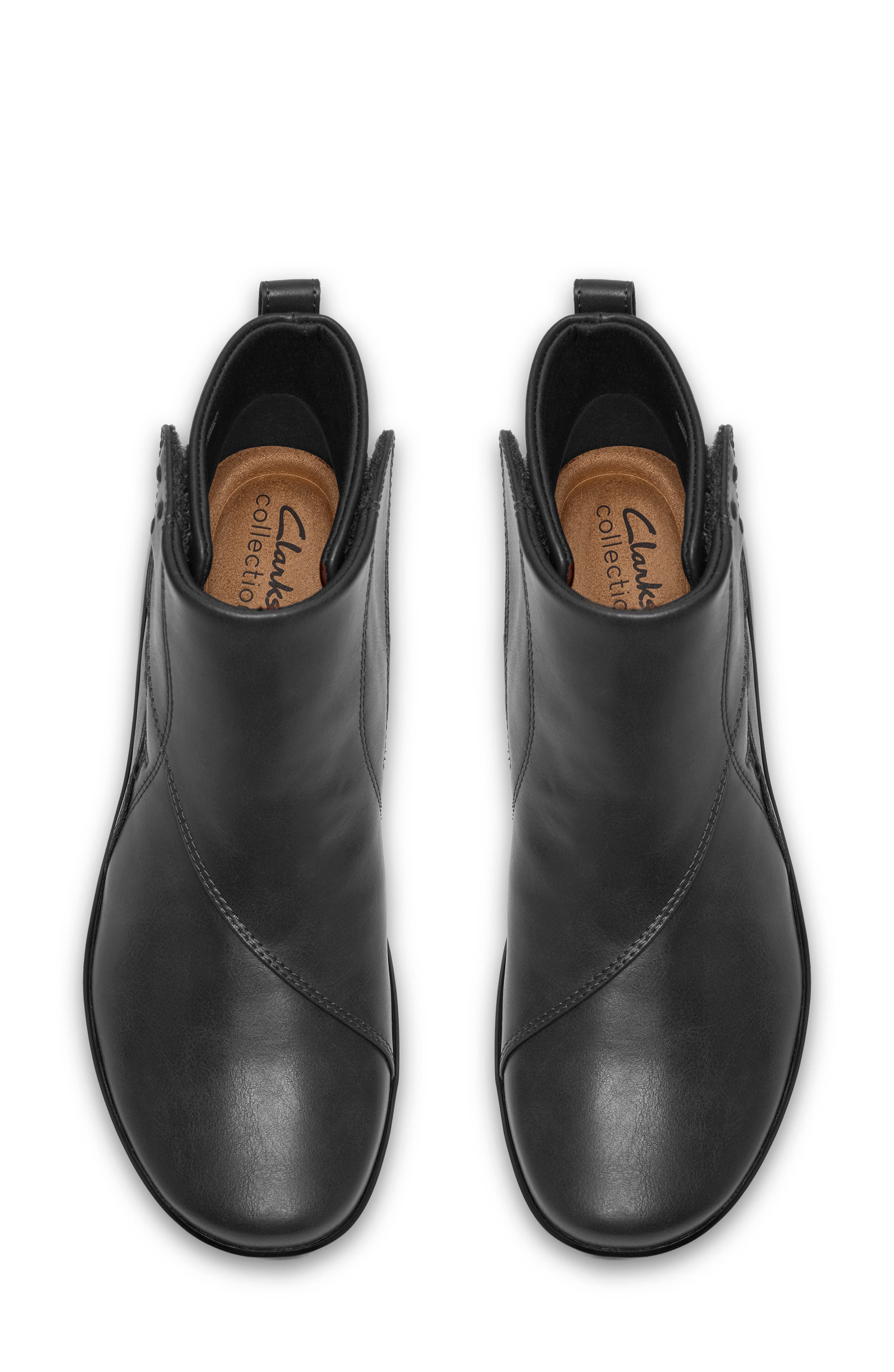 Kaetlyn Flow Leather Wedge Bootie, Alternate, color, DARK GREY LEA