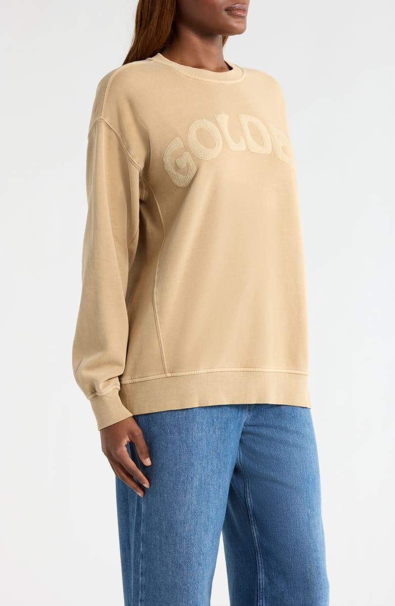 Marine Layer Cloud 9 Fleece Oversize Crewneck Sweatshirt, Alternate, color, Sand