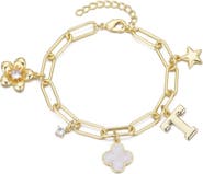 Adornia Initial Charm Bracelet