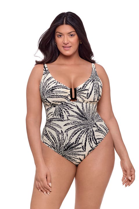 Smoothing and Sculpting U-Wire Adjustable One-Piece Swimsuit