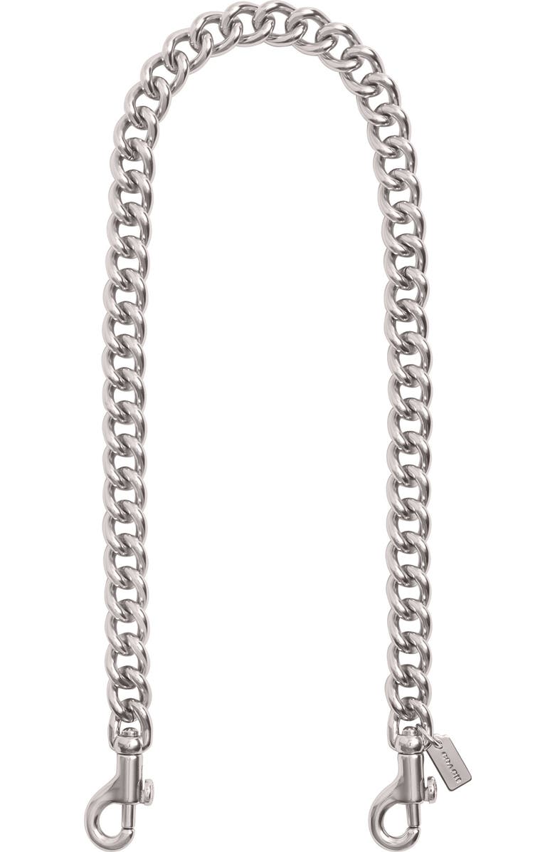 COACH Short Chunky Curb Chain Strap, Main, color,