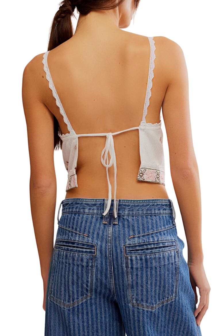 Garden Party Apron Back Top, Alternate, color, IVORY