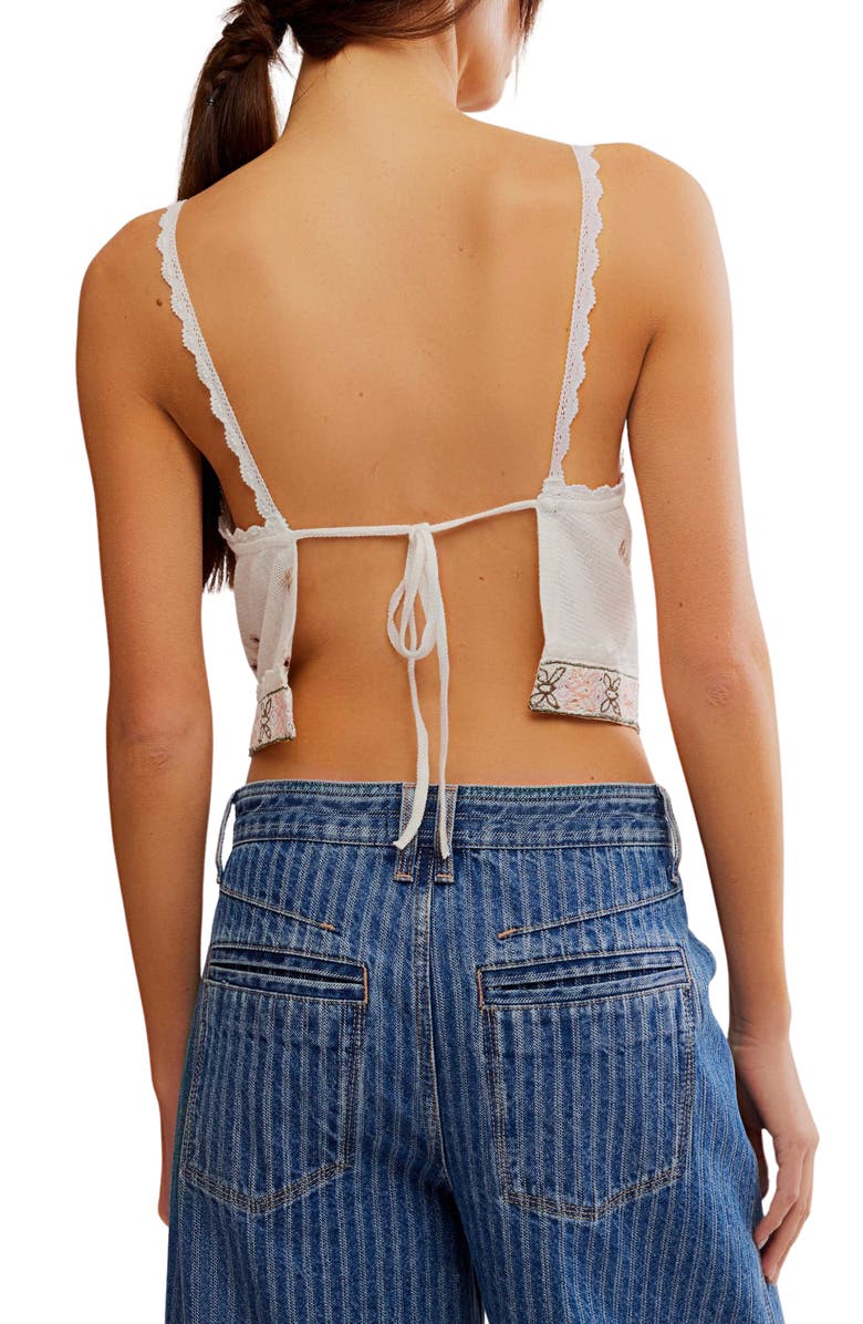 Free People Garden Party Apron Back Top, Alternate, color, Ivory